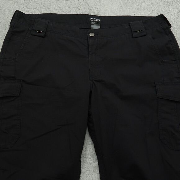 CQR Tactical Pants Women's Size 16R Black Mid-Rise Cargo Straight 29.5" Inseam - Picture 10 of 15